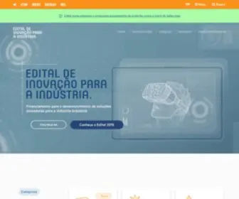Editaldeinovacao.com.br(Edital de Inovação para a Indústria) Screenshot