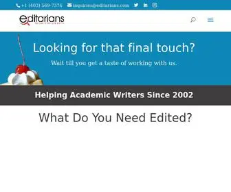 Editarians.com(Home Page) Screenshot