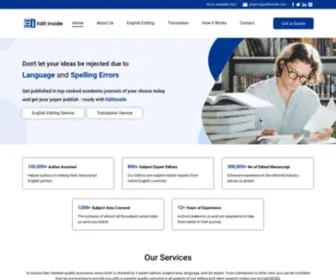 Editinside.com(Academic Editing and Manuscript Proofreading Services by Edit Inside) Screenshot