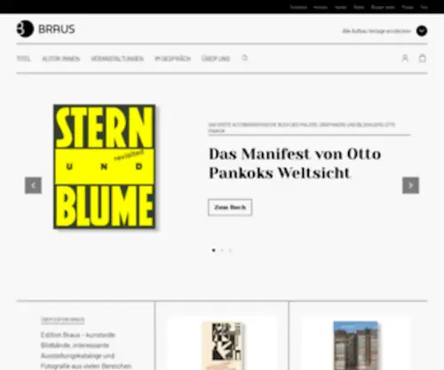 Editionbraus.de(Edition Braus) Screenshot