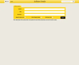 Editionfinder.com(Edition Finder) Screenshot