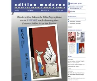 Editionmoderne.ch(Edition Moderne) Screenshot