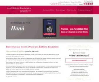 Editions-Baudelaire.com(Éditions) Screenshot