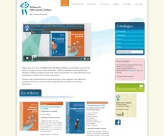 Editions-Chu-Sainte-Justine.org(Livres pour parents et professionnels ) Screenshot