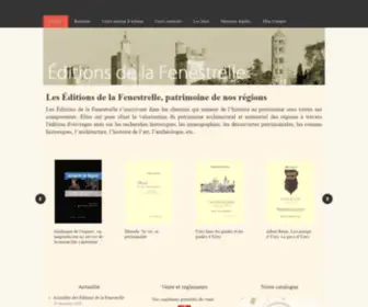 Editions-Fenestrelle.com(Les Editions de la Fenestrelle éditent des ouvrages alliant histoire et patrimoine. Leur objet) Screenshot