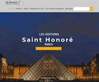 Editions-Saint-Honore.com(Les Editions Saint Honor) Screenshot