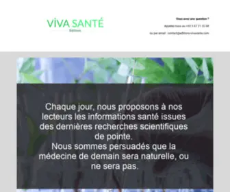 Editions-Vivasante.com(Viva) Screenshot