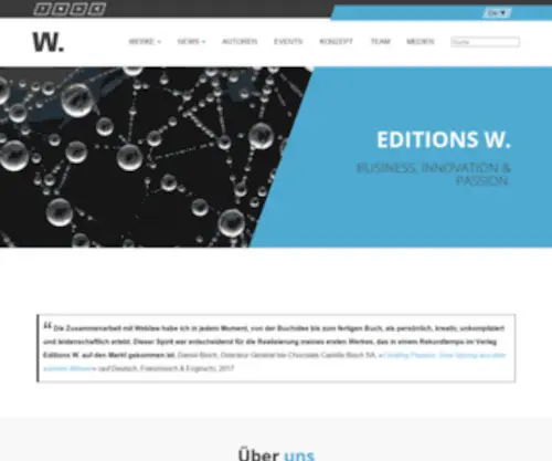 Editions-W.ch(Editions W) Screenshot