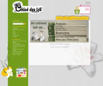 Editionschloedeslys.be(Les Editions Chloé des Lys) Screenshot