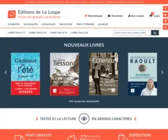 Editionsdelaloupe.com(Livres grands caractères) Screenshot