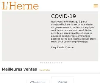 Editionsdelherne.com(L'Herne) Screenshot