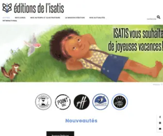 Editionsdelisatis.com(Éditions de l'Isatis) Screenshot