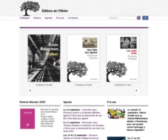 Editionsdelolivier.fr(Éditions) Screenshot