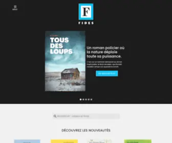 Editionsfides.com(Éditions Fides) Screenshot