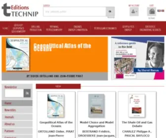 Editionstechnip.com(Editions Technip technical books on oil and gas) Screenshot