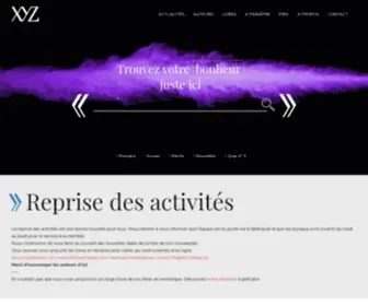 EditionsXYZ.com(Éditions XYZ) Screenshot