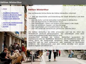 Editionwinterthur.ch(Edition Winterthur) Screenshot