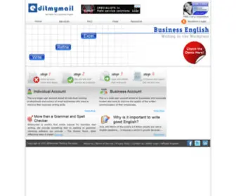 Editmymail.com(An online training service for writing business emails in English) Screenshot