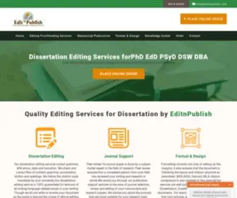 Editnpublish.com(Dissertation Editing Services) Screenshot