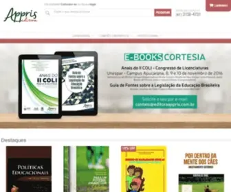 Editoraappris.com.br(Appris) Screenshot