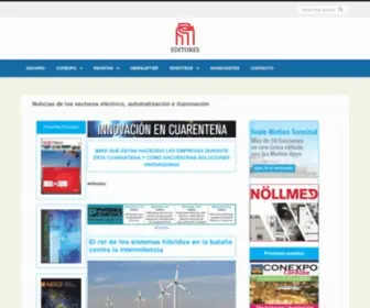 Editores.com.ar(Noticias de los sectores eléctrico) Screenshot
