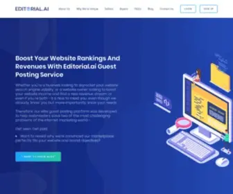 Editorial.ai(Guest Blogging and Posting Service) Screenshot