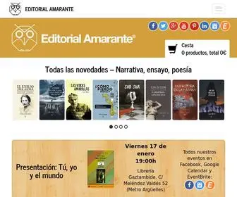 Editorialamarante.es(Incorporamos al mercado digital libros electrónicos (ebook)) Screenshot