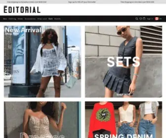 Editorialboutique.com(Women's Clothing & Fashion Boutique) Screenshot