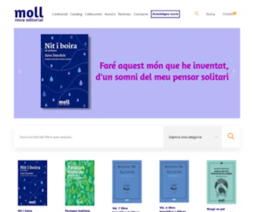 Editorialmoll.cat(Nova Editorial Moll) Screenshot