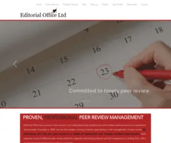 Editorialoffice.co.uk(Passionate about peer review) Screenshot