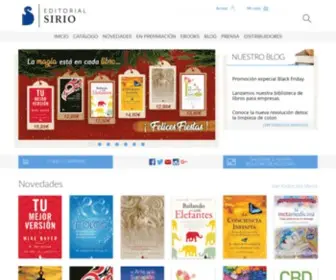 Editorialsirio.com(Libros para el crecimiento personal y el bienestar) Screenshot