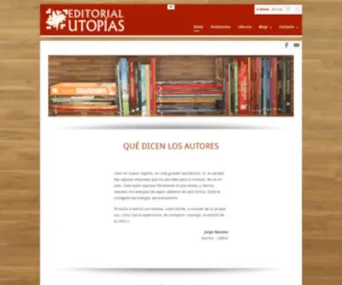 Editorialutopias.com.ar(Editorial Utopías) Screenshot