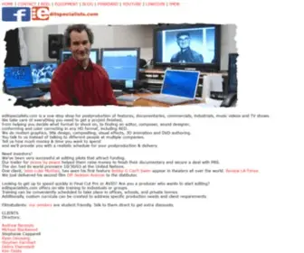 Editspecialists.com(The one stop shop for postproduction) Screenshot