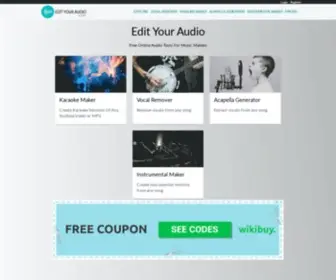 Edityouraudio.com(Edit Your Audio) Screenshot