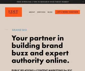 Edityourbrand.com(A PR Agency) Screenshot