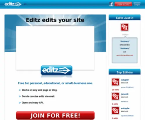Editz.com(Content) Screenshot