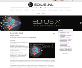 Edius.nl(Home) Screenshot