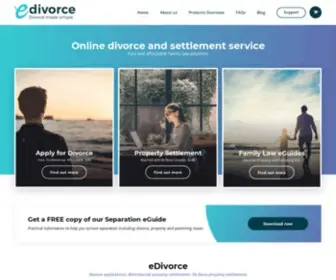 Edivorce.com.au(We know going through divorce and separation isn’t easy. eDivorce) Screenshot