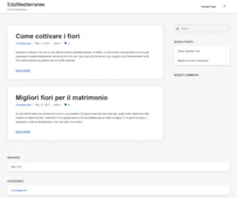Ediz-Mediterranee.com(Fiori e matrimonio) Screenshot