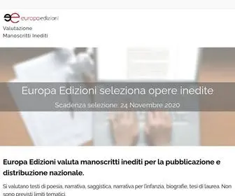 Edizionieuropa.com(Valutazione Manoscritti Inediti) Screenshot