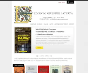 Edizionigiuseppelaterza.it(Edizioni Giuseppe Laterza) Screenshot