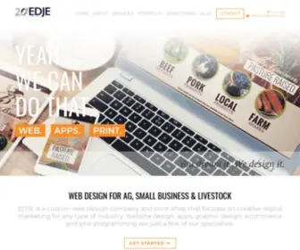 Edjetechnologies.com(Cattle web design) Screenshot