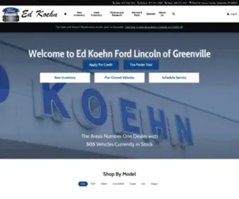 Edkoehn.net(Ed Koehn Ford Lincoln of Greenville) Screenshot