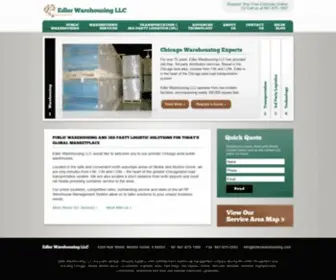 Edlerwarehousing.com(Warehouse, 3PL, Logistics Services Chicago & Suburbs) Screenshot