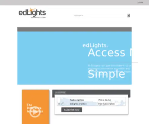 Edlights.com(12 Market Intelligence) Screenshot