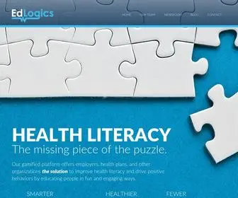 Edlogics.com(EdLogics Improves Health Literacy to Lower Costs) Screenshot