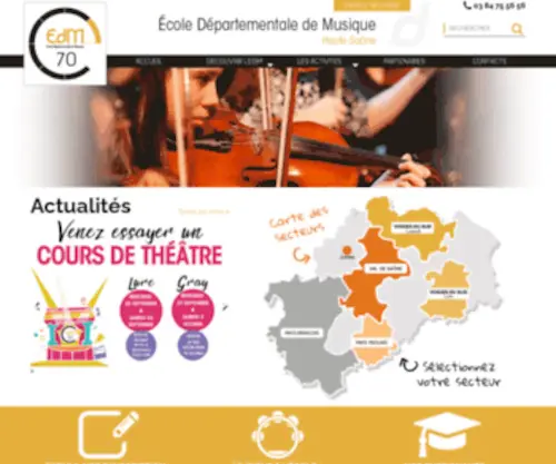 EDM70.fr(Ecole de musique en Haute) Screenshot