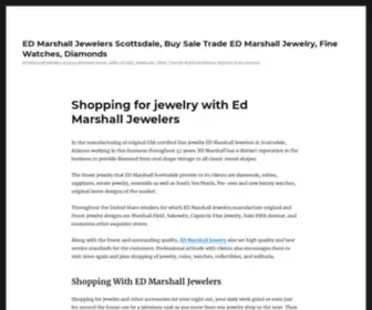 Edmarshalls.com(Shopping for jewelry with Ed Marshall Jewelers) Screenshot