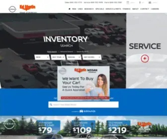 Edmartinnissanofanderson.com(Ed Martin Nissan of Anderson) Screenshot