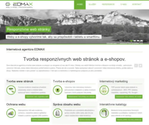 Edmax.sk(Tvorba firemných web stránok a e) Screenshot